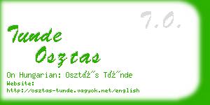 tunde osztas business card